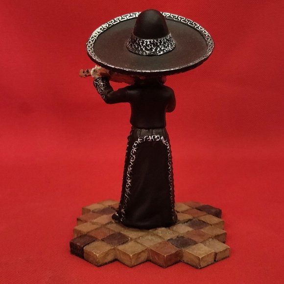 Summit Collection Day Of The Dead Wedding Band Mariachi Violin Player Skeleton S - Picture 3 of 13
